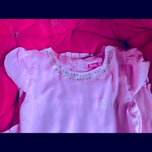 Brand New Pink party dress for 11-12 years old girls in soft polyester cloth - Picture 7 of 7